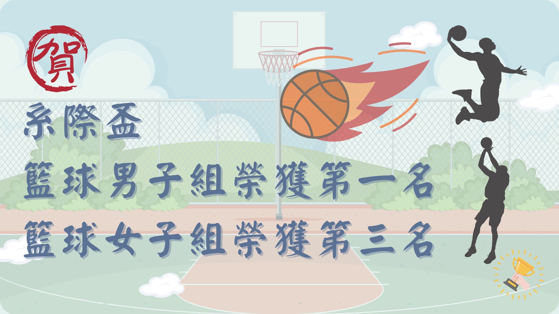 系際盃男籃榮獲第一名、女籃第三名